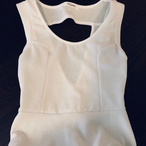 Woman’s white dress